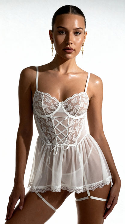 Lucia Babydoll White