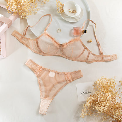 Voile Beige Élégance